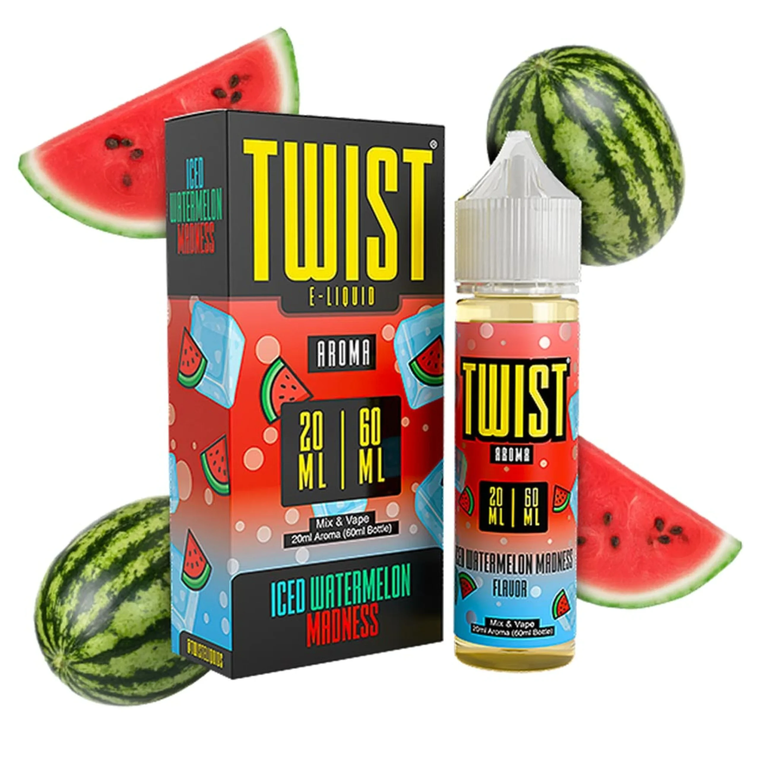 TWIST - ICE WATERMELON , MADNESS 20:60ML TWIST - ICE WATERMELON , MADNESS 20/60ML - Imagen 1