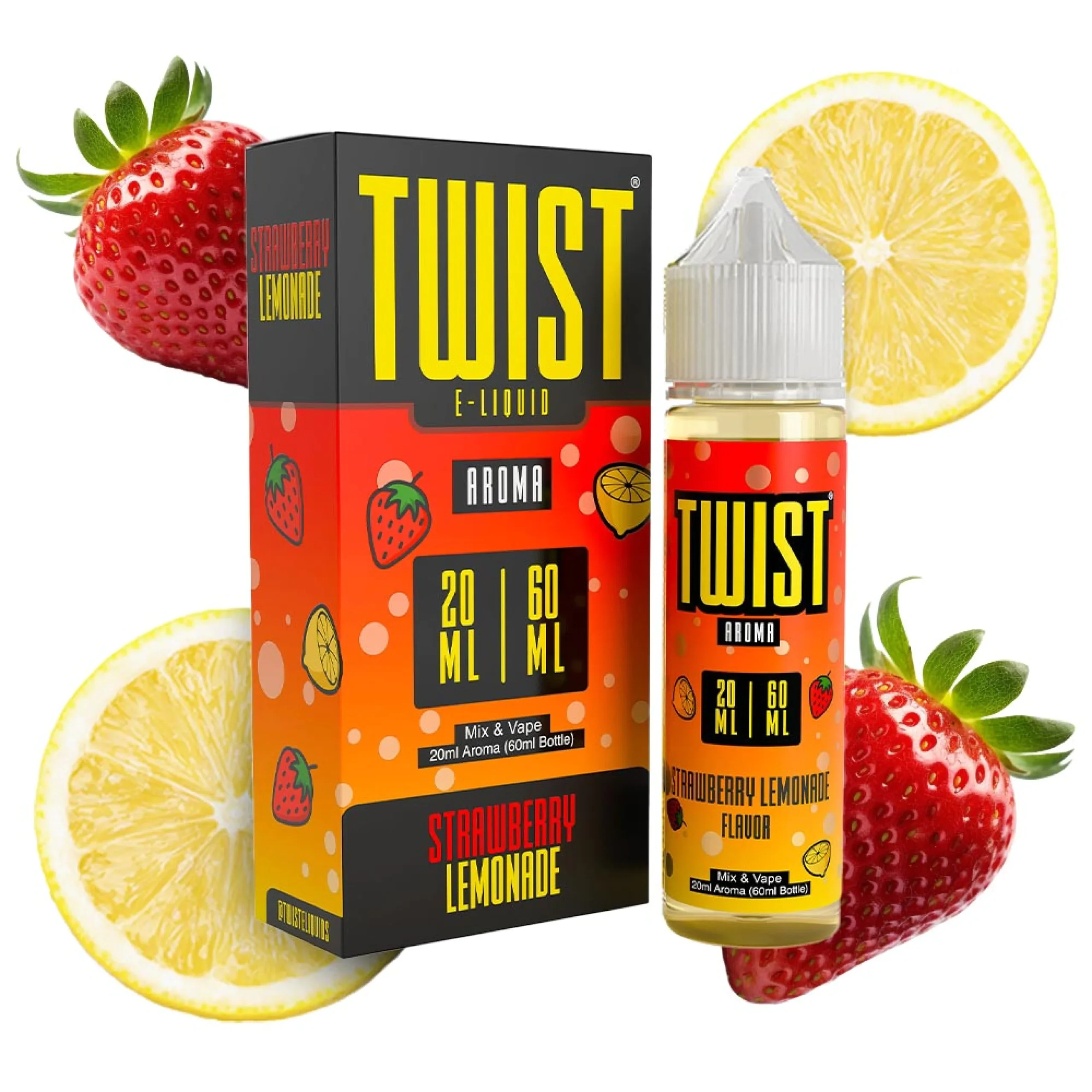 TWIST - STRAWBERRY LEMONADE 20:60ML TWIST - STRAWBERRY LEMONADE 20/60ML - Imagen 1